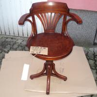 Sedia in faggio girevole