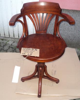 Sedia in faggio girevole