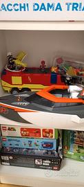 Camion pompieri + accessori e motoscafo Playmobi