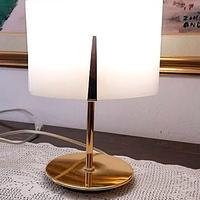 ABAT-JOUR IN METALLO CROMATO ORO E FORMELLE VETRO