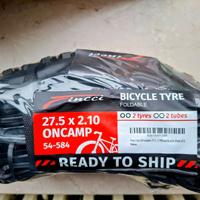 Set copertoni Fincci MTB 27.5 con 2 camere d'aria