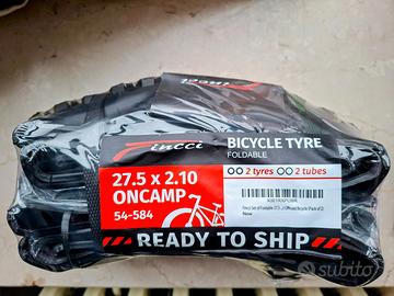 Set copertoni Fincci MTB 27.5 con 2 camere d'aria