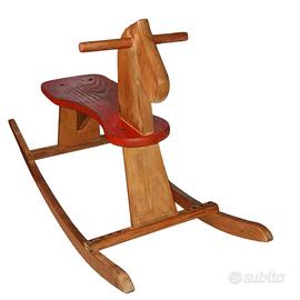 cavallo a dondolo anno '50/'60 ,legno,vintaga toys