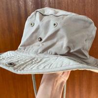 Cappello solare in cotone crema / beige