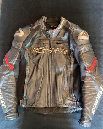 Giacca moto Dainese pelle tg 56 protezioni