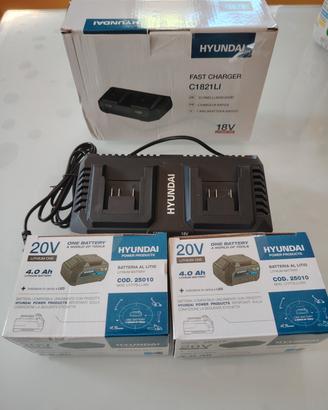 Batterie Hyundai nuove con caricabatteria 