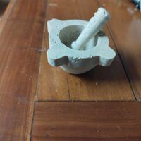mini mortaio in pietra pugliese