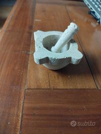 mini mortaio in pietra pugliese