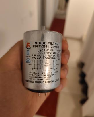 Filtro lavatrice Samsung Ww80k6210rw/et