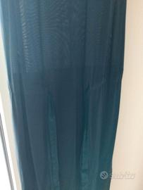 Vestito blu lungo