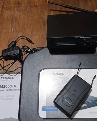 Sistema in ear monitor Proel RM 2000 wireless