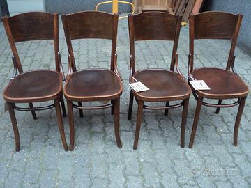 sedie di epoca thonet 4 pezzi