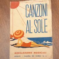 Libretto Canzoni al sole del 1949