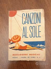 Libretto Canzoni al sole del 1949