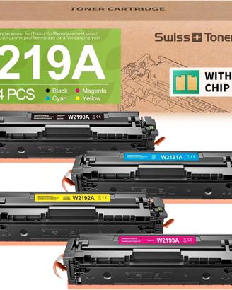toner swiss toner 219a (con chip) compatibile per