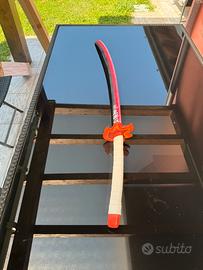 Soada in foam per cosplay di Rengoku (Demon Slayer