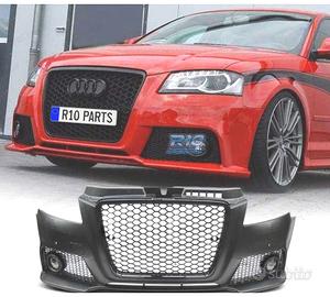 PARAURTI ANTERIORE AUDI A3 8P 08-12 RS NERO PDC