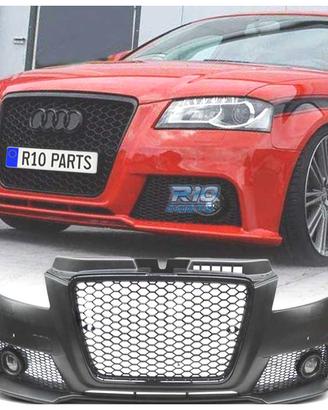 PARAURTI ANTERIORE AUDI A3 8P 08-12 RS NERO PDC