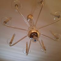 lampadario in vetro di Murano 