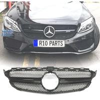 GRIGLIA PER MERCEDES W205 14-18 LOOK AMG C63 NERO 