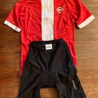 Maglia e pantaloncini bici bambino