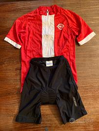 Maglia e pantaloncini bici bambino
