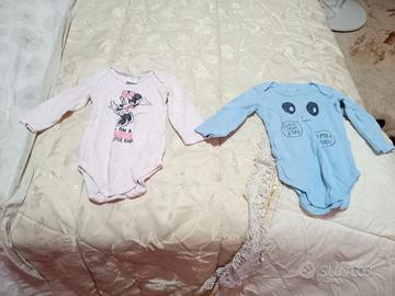 Set Tutine/body con scritte e disegni