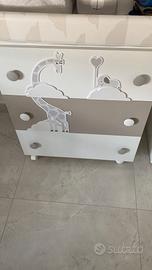 fasciatoio e culla della linea Safari marca Pali