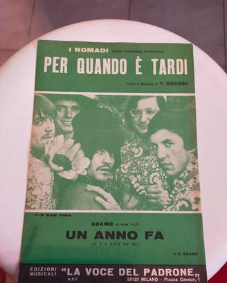 spartito Nomadi e Adamo 