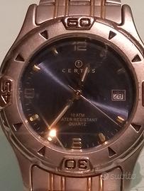 orologio acciaio uomo bicolore certus