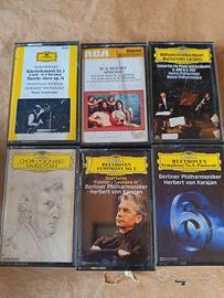 Lotto 6 Musicassette Musica Classica Karajan Nmc
