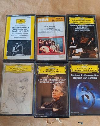 Lotto 6 Musicassette Musica Classica Karajan Nmc
