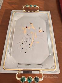 Vassoio vintage MGM Lumezzane Inox 18/10
