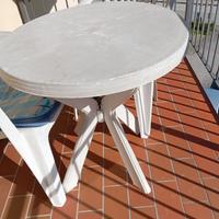 Tavolino Rotondo in resina da Esterno