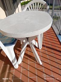 Tavolino Rotondo in resina da Esterno