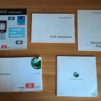 MANUALI E CD SONY ERICSSON T610