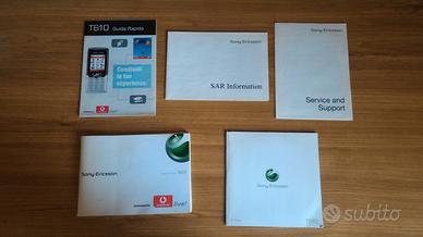 MANUALI E CD SONY ERICSSON T610