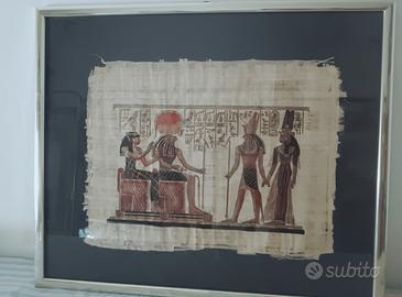  Papiro Egiziano Dipinto a Mano Firmato 