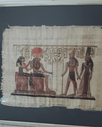  Papiro Egiziano Dipinto a Mano Firmato 