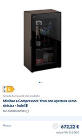 Mini Frigo Indel B Ycon – Design Massimo Mussapi