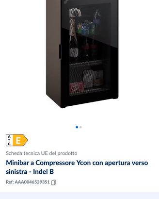 Mini Frigo Indel B Ycon – Design Massimo Mussapi