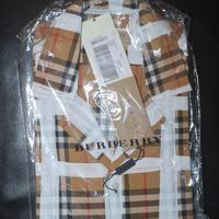 camicia Burberry con check a quadri taglia M
