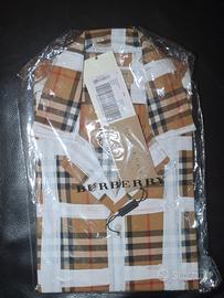 camicia Burberry con check a quadri taglia M