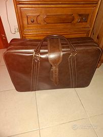 valigia vintage anni 60 ecopelle 