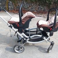 Passeggino gemellare ABC design modello ZOOM