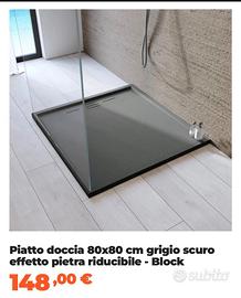 Piatto doccia 80x80 nuovo in confezione originale