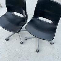 IKEA Snille coppia di sedie girevoli con ruote