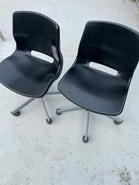 IKEA Snille coppia di sedie girevoli con ruote