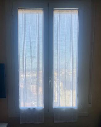 2 Tende per finestra colore bianco