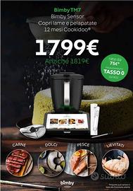 Bimby TM7  + sensor + copri lame e pelapatate 